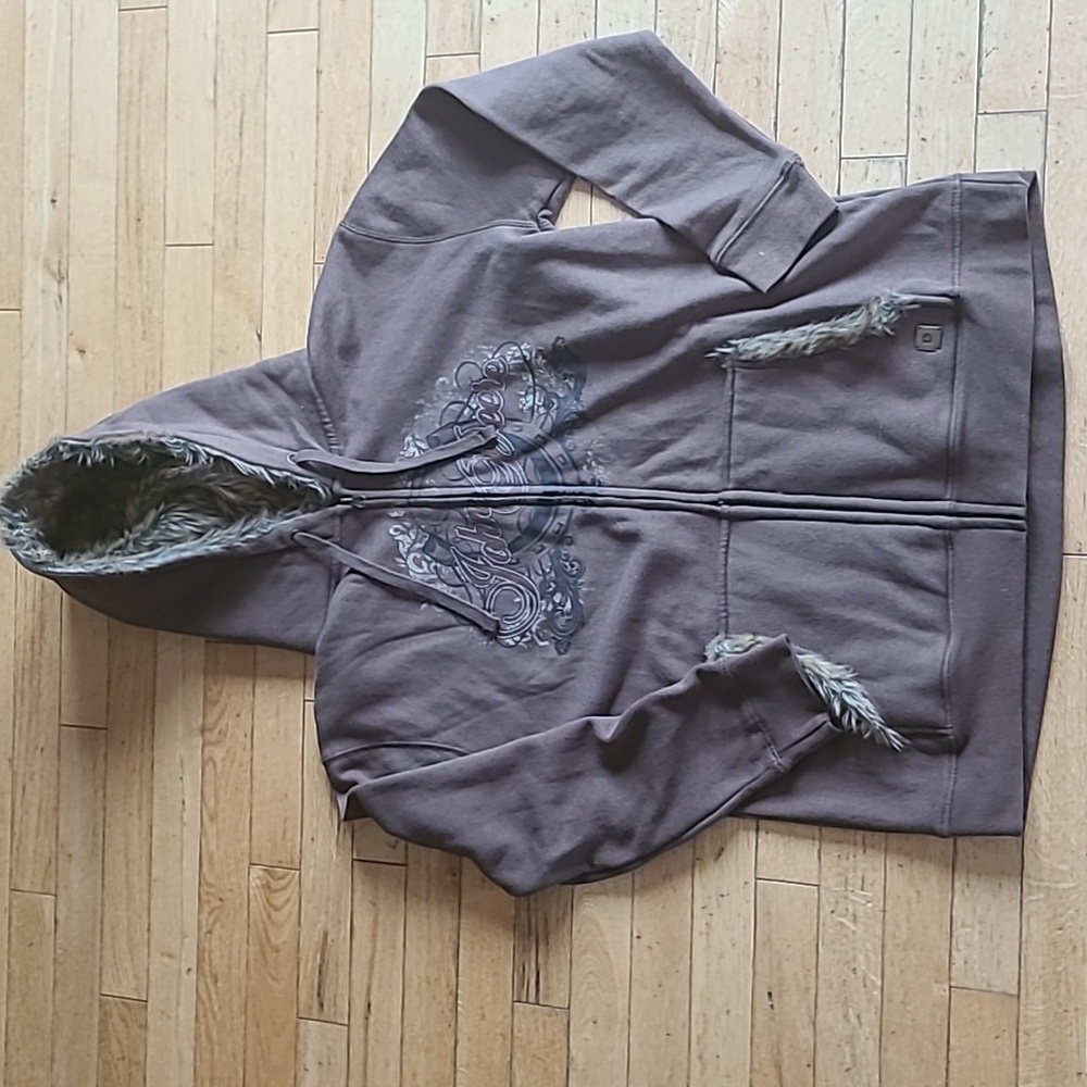 John Deere Womans zip up sweater XL